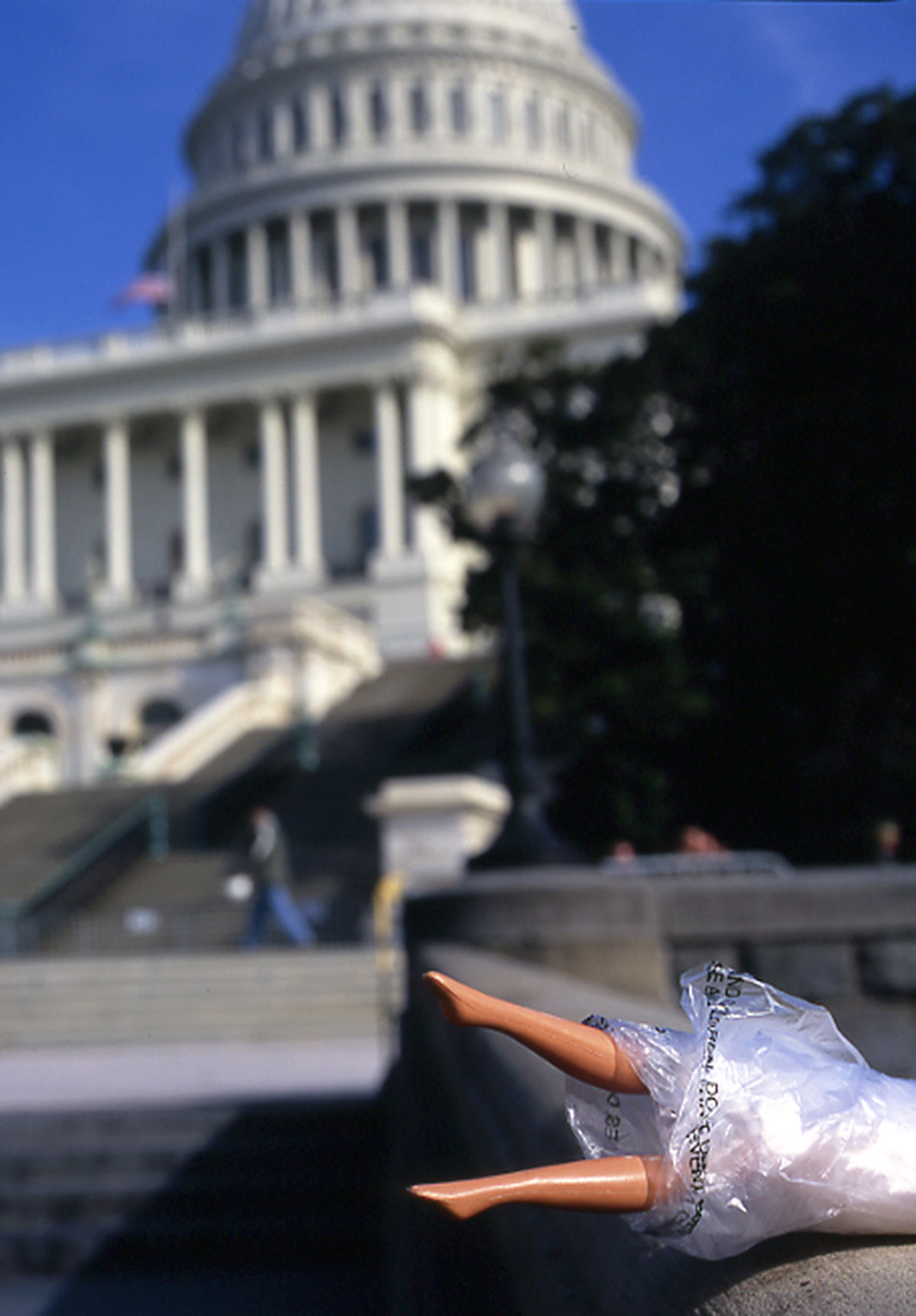 Left For Dead Barbie Visits the Capitol