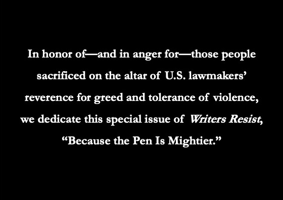 Writers Resist: Because the Pen Is Mightier