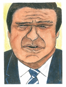 Caricature of Gtov. Ron DeSantis