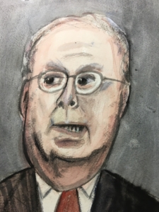 Caricature of Sen. Mitch McConnell