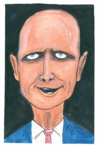 Caricature of Sen. Rick Scott